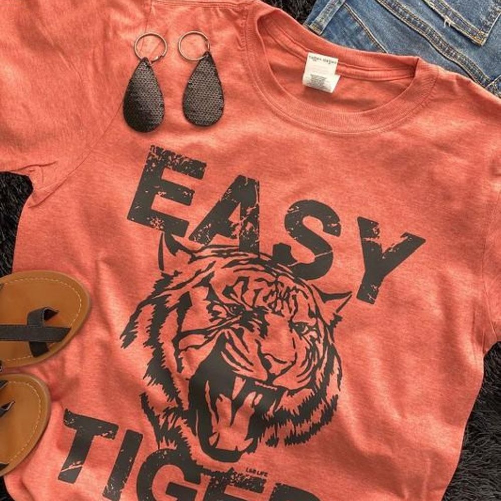Women's Short Sleeve "Easy Tiger" Graphic Tee
